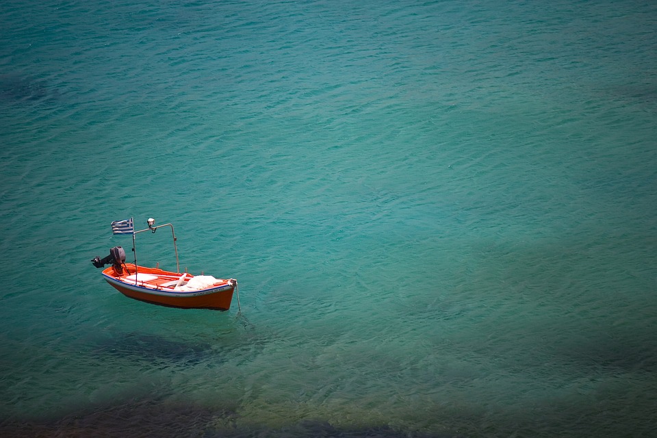 boat, ocean, alone