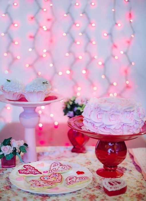 valentine's day, sweets, cake