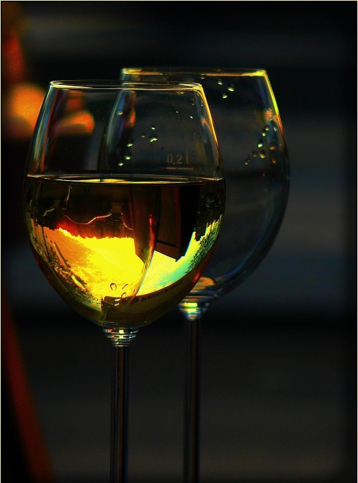 wine glass, drop of water, clear