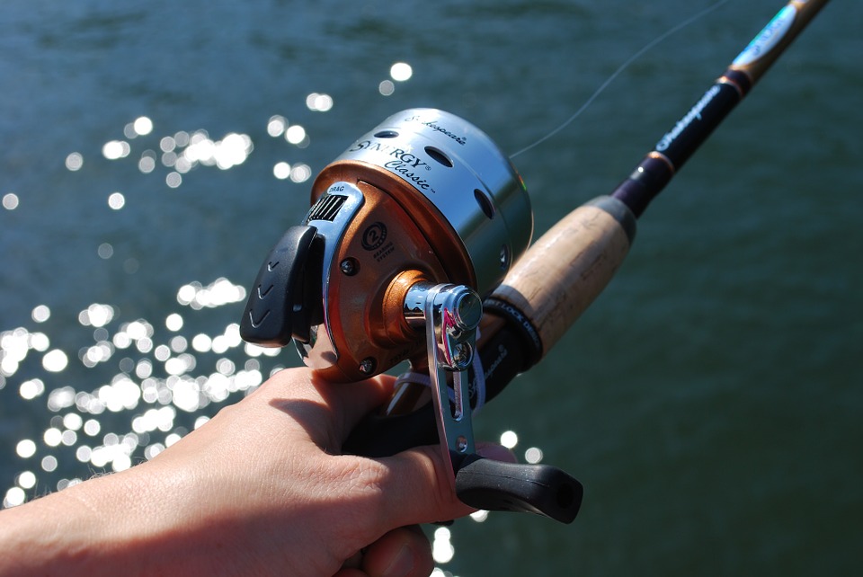 fishing, fishing rod, lake