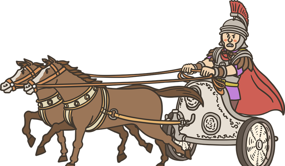 chariot, cartoon, christian