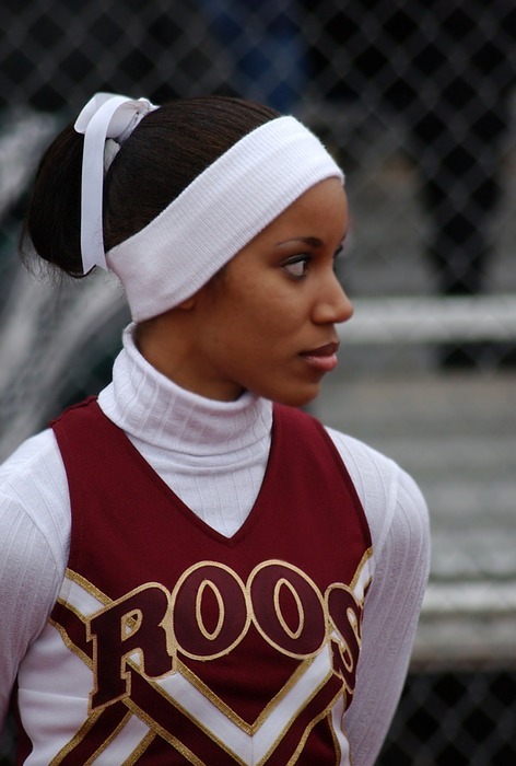 cheerleader, female, football game