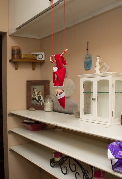 elf on shelf, christmas, holiday
