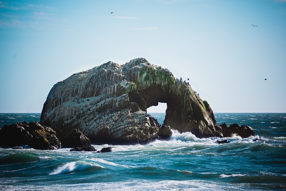 rock, cliff, natural