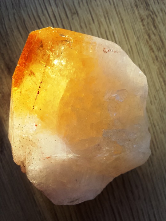 quartz, crystal, orange