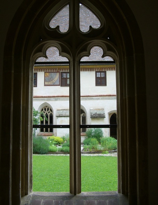 gothic, window, tracery