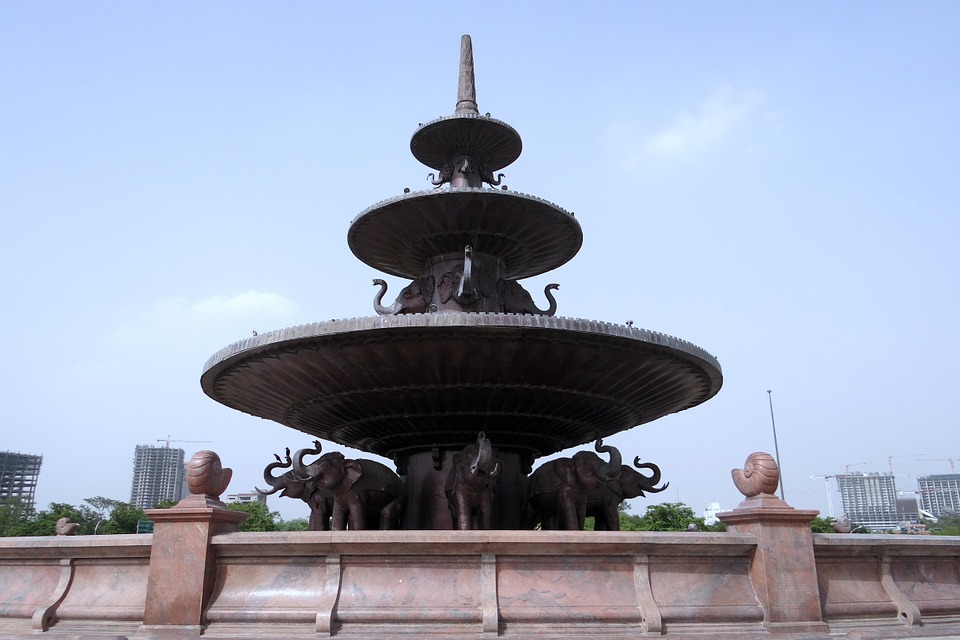 dalit prerna sthal, memorial, fountain