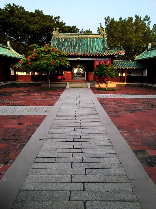 temple, vista, taiwan
