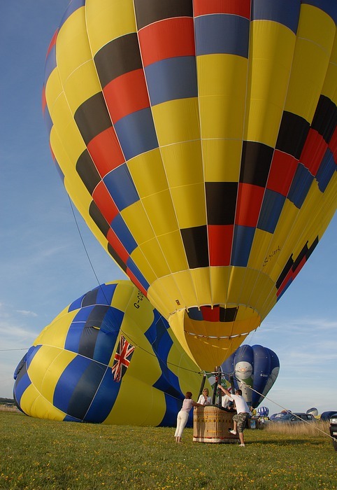 hot-air ballooning, ball, flight