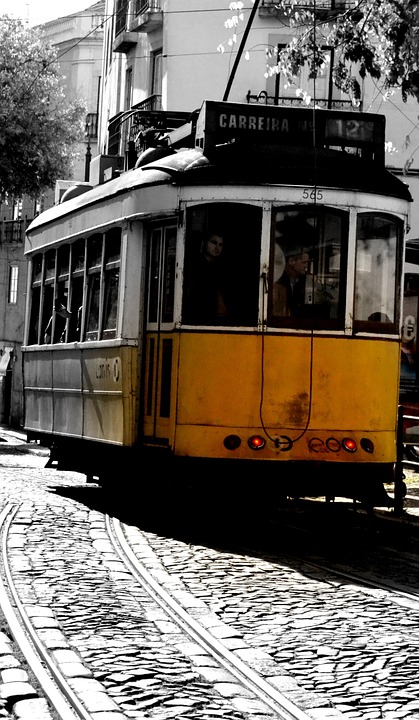 tram, lisbon, portugal