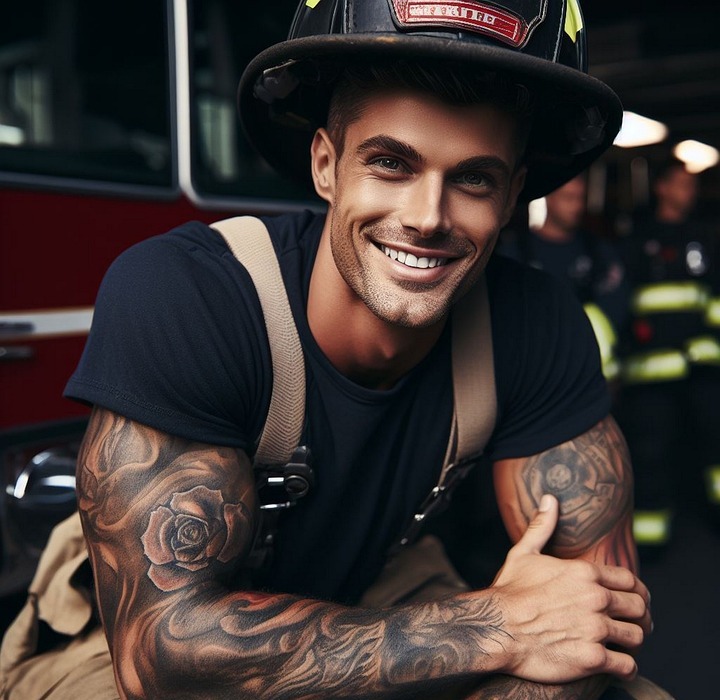 fireman, firefighter, man