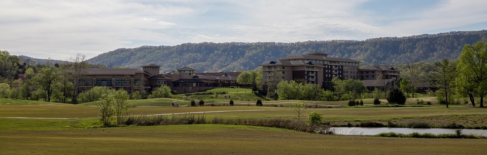 golf course, resort, panorama