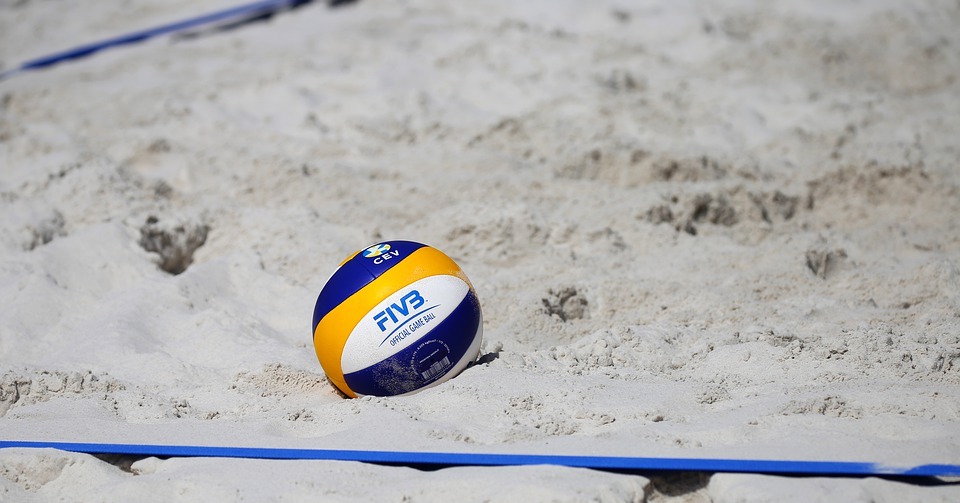 sport, beach volleyball, ball