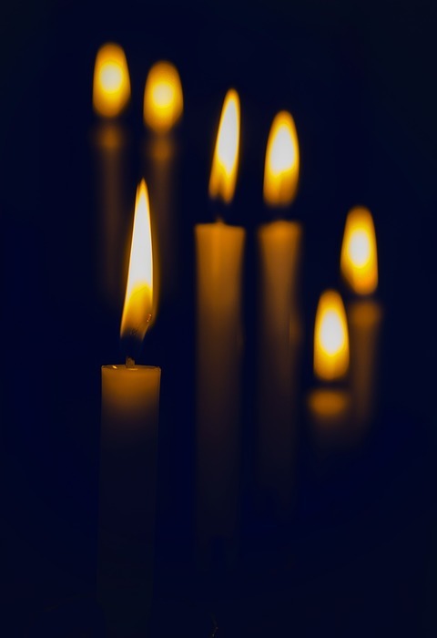 candle, flame, light