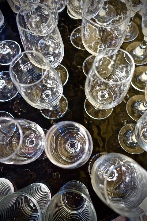 wine glasses, glass, shapes