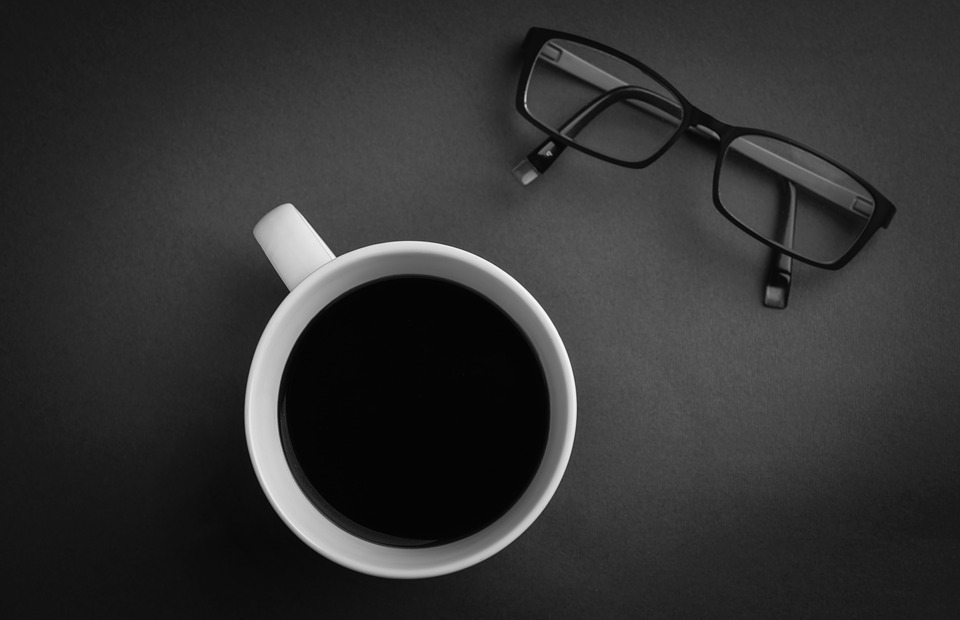 coffee, glasses, mockup