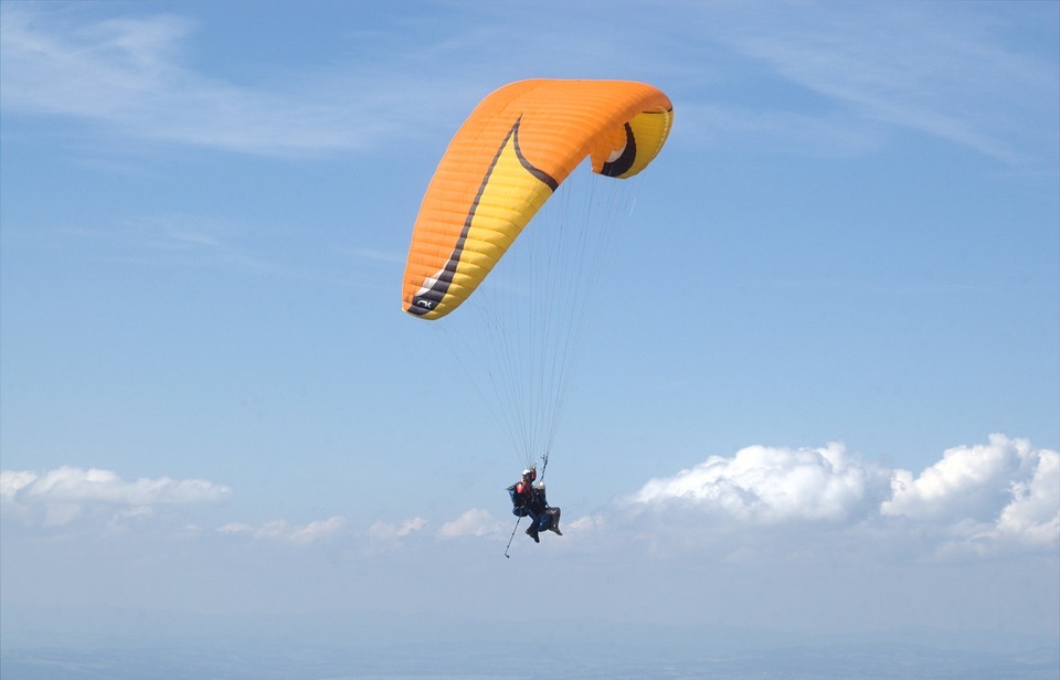 paragliding, sport, sky