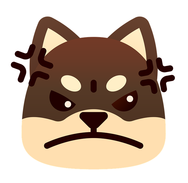 angry face, emoji, angry