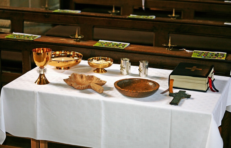 communion, altar, catholic