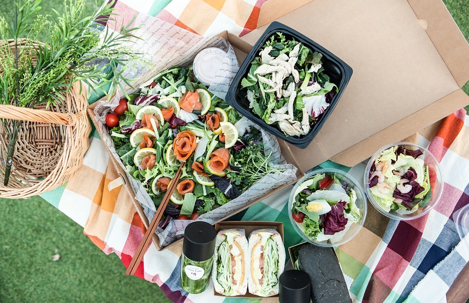 picnic, salad, dessert