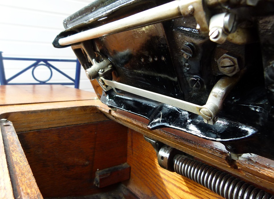 sewing machine, antique, singer