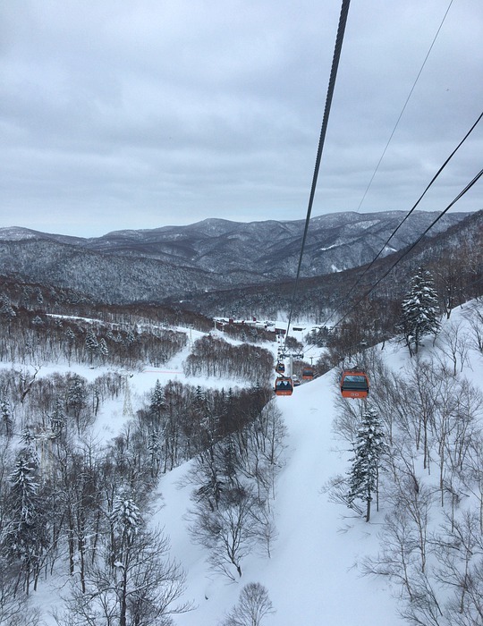 ski lift, winter, skiing
