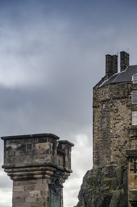 castle, edinburgh, scotland