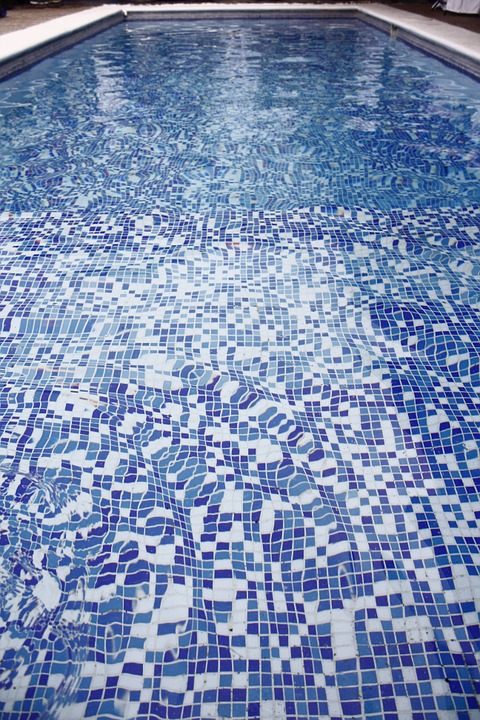 pool, tile, water