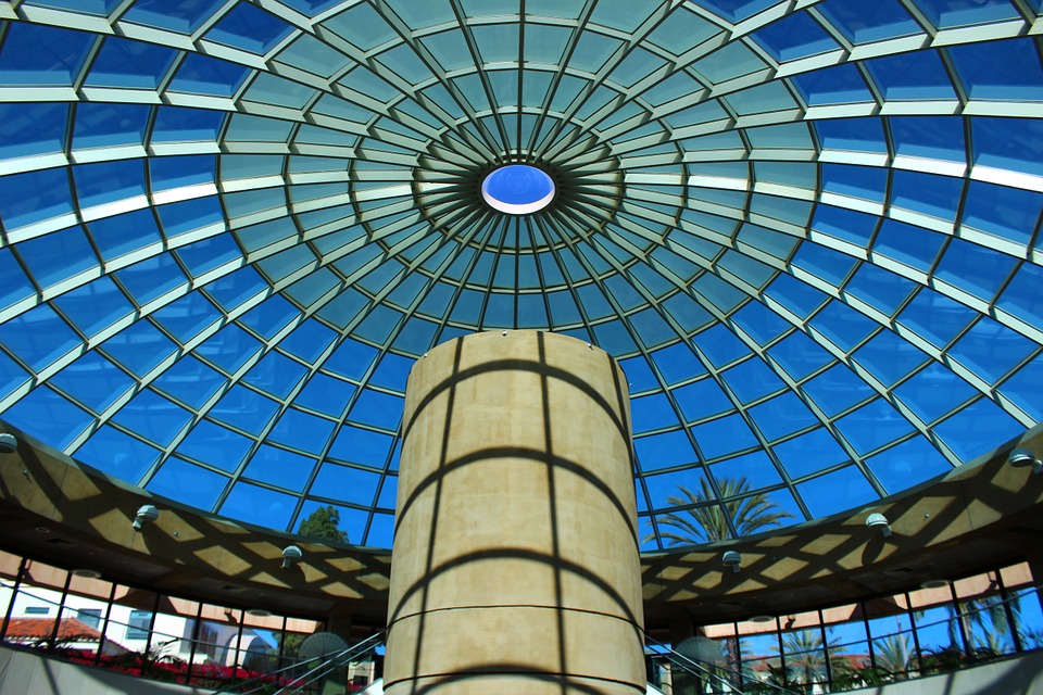 glass ceiling, dome, library