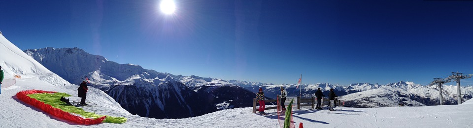 ski, mountain, snow