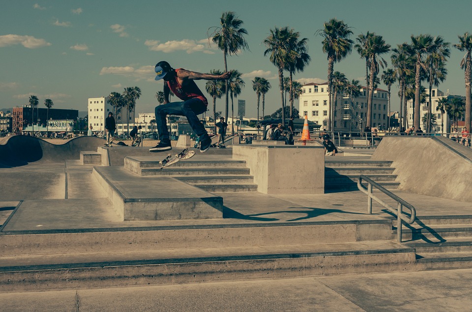 skateboard, boarder, urban
