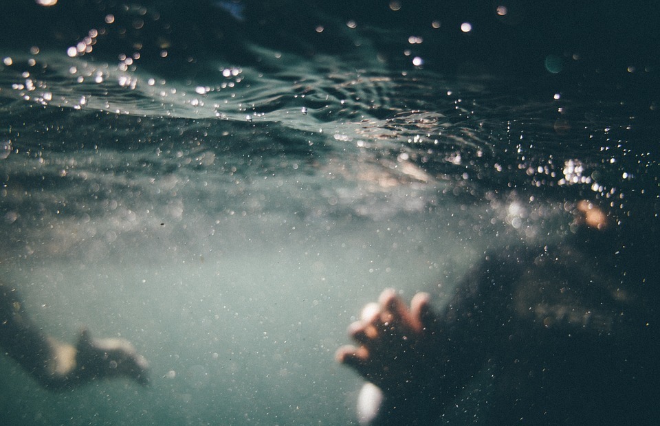underwater, swimming, diving