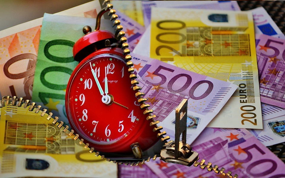 time is money, currency, euro
