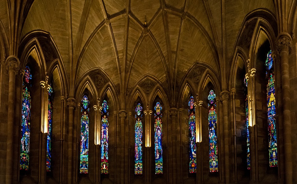 abbey, glass, religion