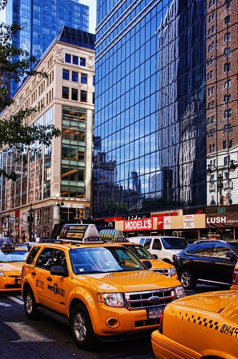 new york, manhattan, taxi