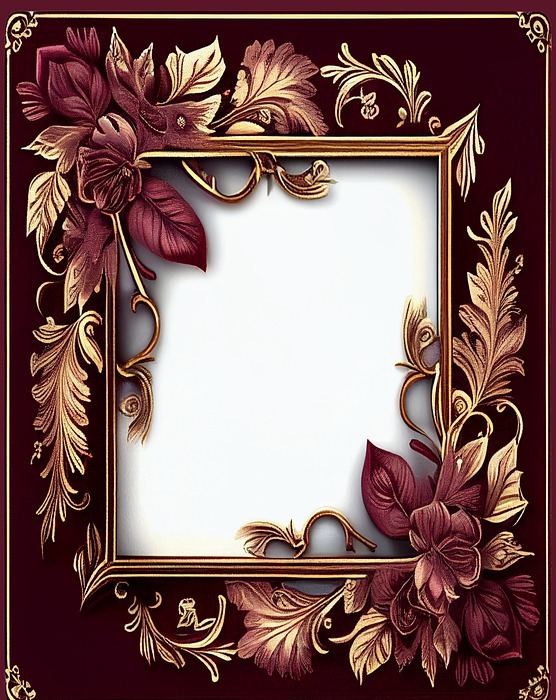 frame, border, flower