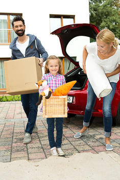 family moves in a new house - Stock Image - Everypixel