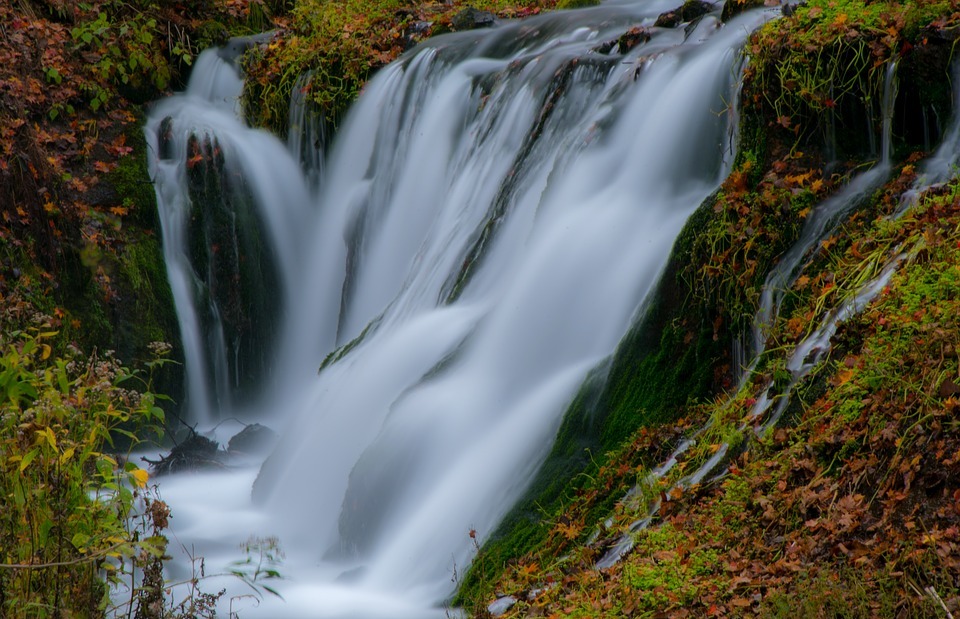 waterfall, fall, water - Stock Image - Everypixel